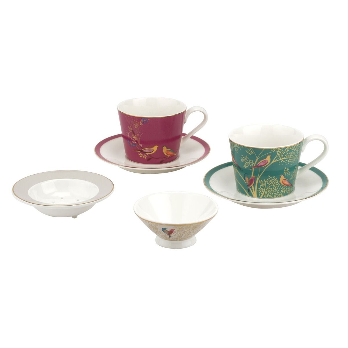 Sara Miller Chelsea Espresso Cups and Saucers