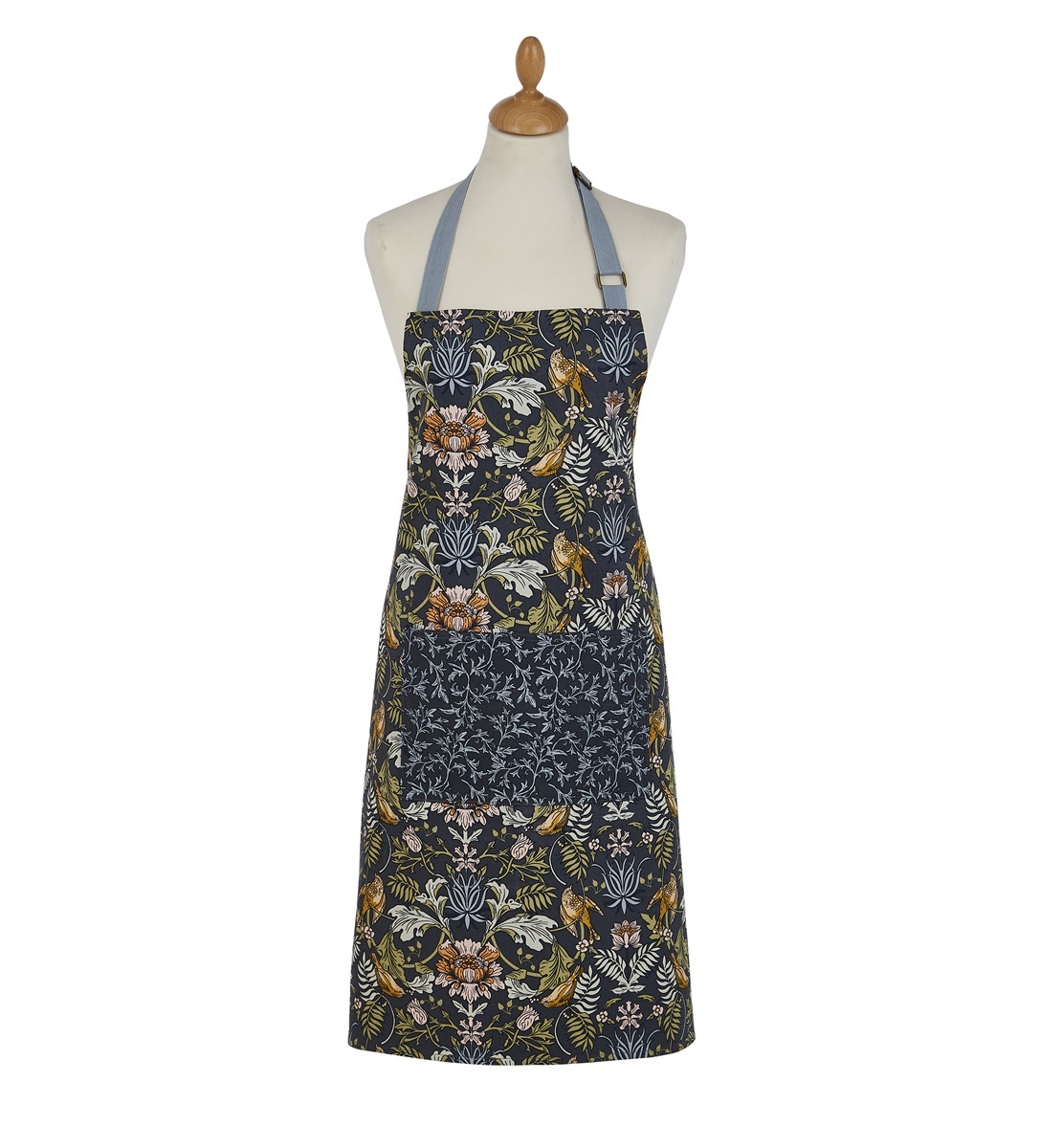 Ulster Weavers William Morris Finch and Flower Cotton Apron - Purple Holly